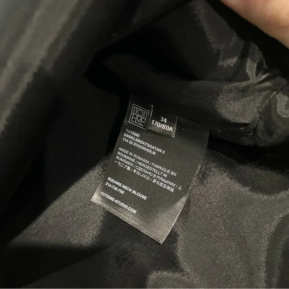 Totême Square Neck Blousesize 34